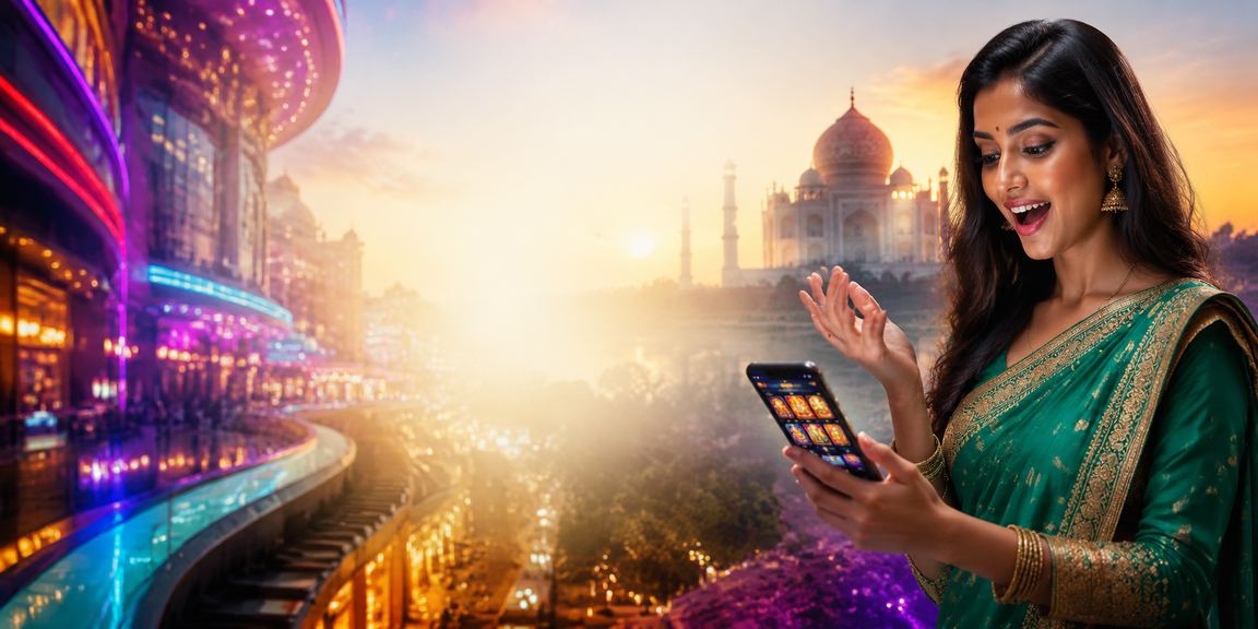 Mobile phone displaying betting app with promotional banners